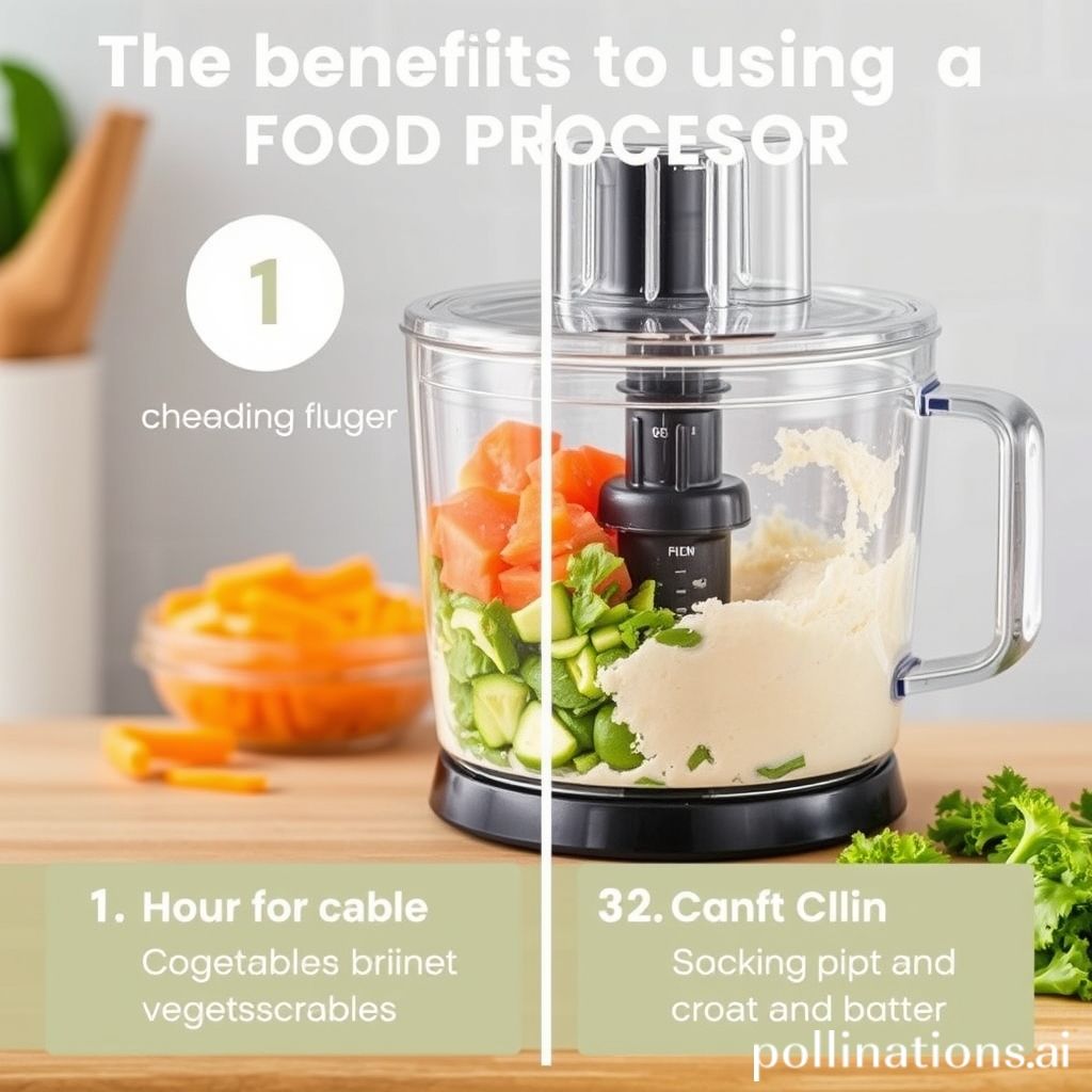 The benefits of using a food processor
1. Chopping and slicing vegetables
2